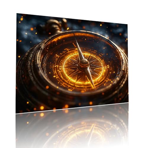 Kompass Puzzle für Erwachsene Kinder Anspruchsvoll 200 Teile Impossible Klassische Puzzles Schwer Abstrakt ab 8 9 10 Jahre Mädchen Jungen Jigsaw Kunst Educa,für Dekoration und Geschenke 25x35cm t-505 von Dirjuong