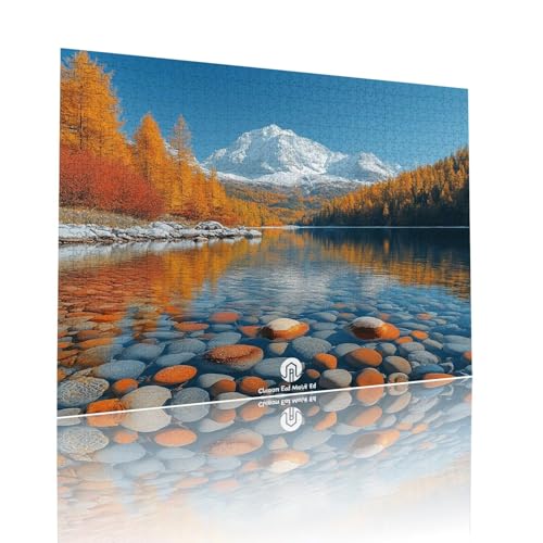 Landschaft Puzzle für Erwachsene Kinder Anspruchsvoll 2000 Teile Impossible Klassische Puzzles Schwer See ab 8 9 10 Jahre Mädchen Jungen Jigsaw Kunst Educa,für Dekoration und Geschenke 70x99cm t-107 von Dirjuong