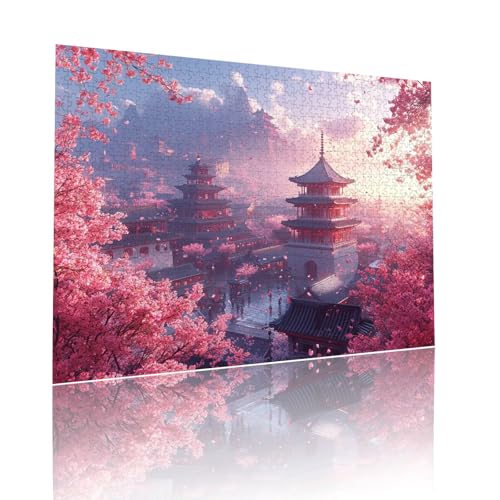 Landschaft Puzzle für Erwachsene Kinder Anspruchsvoll 80 Teile Impossible Klassische Puzzles Schwer Baum ab 8 9 10 Jahre Mädchen Jungen Jigsaw Kunst Educa, für Dekoration und Geschenke 15x20cm t-117 von Dirjuong
