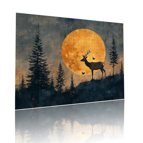 Mond Puzzle für Erwachsene Kinder Anspruchsvoll 1000 Teile Impossible Klassische Puzzles Schwer REH ab 8 9 10 Jahre für Mädchen Jungen Jigsaw Kunst Educa, für Dekoration und Geschenke 50x75cm t-991 von Dirjuong