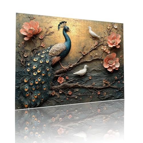 Pfau Puzzle für Erwachsene Kinder Anspruchsvoll 1500 Teile Impossible Klassische Puzzles Schwer Tier ab 8 9 10 Jahre für Mädchen Jungen Jigsaw Kunst Educa, für Dekoration und Geschenke 57x87cm t-391 Pfau Puzzle für Erwachsene Kinder Anspruchsvoll 1500 Teile Impossible Klassische Puzzles Schwer Tier ab 8 9 10 Jahre für Mädchen Jungen Jigsaw Kunst Educa, für Dekoration und Geschenke 57x87cm t-391 von Dirjuong