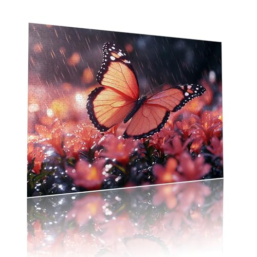 Puzzle Erwachsene 1000 Teile Schmetterling Tier Educa Jigsaw für Kinder ab 8 Jahren Mädchen Jungen, Erwachsene Impossible Klassische Puzzles Schwer, Anspruchsvoll Spielspaß, Geschenke 50x75cm t-222 von Dirjuong