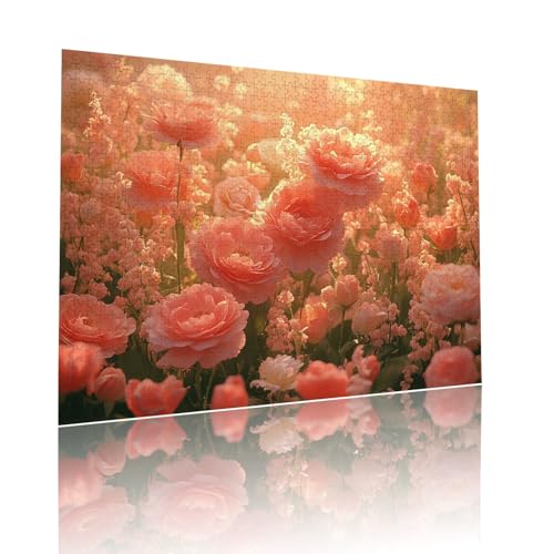 Puzzle Erwachsene 200 Teile Blume Sonnenuntergang Educa Jigsaw für Kinder ab 8 Jahren Mädchen Jungen, Erwachsene Impossible Klassische Puzzles, Anspruchsvoll Spielspaß, Als Geschenke 25x35cm t-310 von Dirjuong