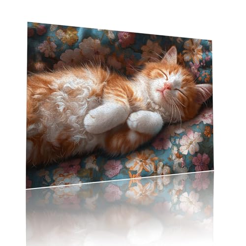 Puzzle Erwachsene 200 Teile Katze Haustier Educa Jigsaw für Kinder ab 8 Jahren Mädchen Jungen, Erwachsene Impossible Klassische Puzzles Schwer, Anspruchsvoll Spielspaß, Als Geschenke 25x35cm t-634 von Dirjuong