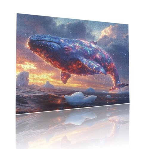 Puzzle Erwachsene 200 Teile Wal Traum Educa Jigsaw für Kinder ab 8 Jahren Mädchen Jungen, Erwachsene Impossible Klassische Puzzles Schwer, Anspruchsvoll Spielspaß, Als Familienspiel 25x35cm t-384 von Dirjuong