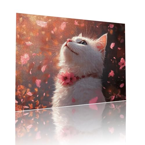 Puzzle Erwachsene 2000 Teile Katze Tier Educa Jigsaw für Kinder ab 8 Jahren Mädchen Jungen, Erwachsene Impossible Klassische Puzzles Schwer, Anspruchsvoll Spielspaß, Als Familienspiel 70x99cm t-676 von Dirjuong