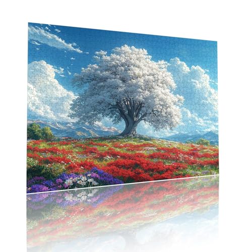 Puzzle Erwachsene 300 Teile Baum Landschaft Educa Jigsaw für Kinder ab 8 Jahren Mädchen Jungen, Erwachsene Impossible Klassische Puzzles Schwer, Anspruchsvoll Spielspaß, Als Geschenke 38x52cm t-886 von Dirjuong