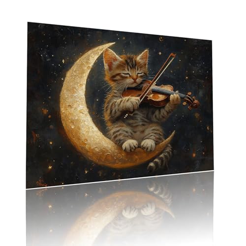 Puzzle Erwachsene 300 Teile Katze Mond Educa Jigsaw für Kinder ab 8 Jahren Mädchen Jungen, Erwachsene Impossible Klassische Puzzles Schwer, Anspruchsvoll Spielspaß, Als Familienspiel 38x52cm t-704 Puzzle Erwachsene 300 Teile Katze Mond Educa Jigsaw für Kinder ab 8 Jahren Mädchen Jungen, Erwachsene Impossible Klassische Puzzles Schwer, Anspruchsvoll Spielspaß, Als Familienspiel 38x52cm t-704 von Dirjuong