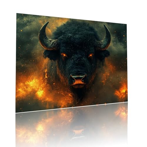 Puzzle Erwachsene 300 Teile Ochse Abstrakt Educa Jigsaw für Kinder ab 8 Jahren Mädchen Jungen, Erwachsene Impossible Klassische Puzzles Schwer, Anspruchsvoll Spielspaß, Als Geschenke 38x52cm t-756 von Dirjuong