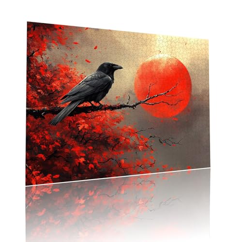 Puzzle Erwachsene 300 Teile Sonnenuntergang Krähe Educa Jigsaw für Kinder ab 8 Jahren Mädchen Jungen, Erwachsene Impossible Klassische Puzzles, Anspruchsvoll Spielspaß, Als Geschenke 38x52cm t-606 Puzzle Erwachsene 300 Teile Sonnenuntergang Krähe Educa Jigsaw für Kinder ab 8 Jahren Mädchen Jungen, Erwachsene Impossible Klassische Puzzles, Anspruchsvoll Spielspaß, Als Geschenke 38x52cm t-606 von Dirjuong