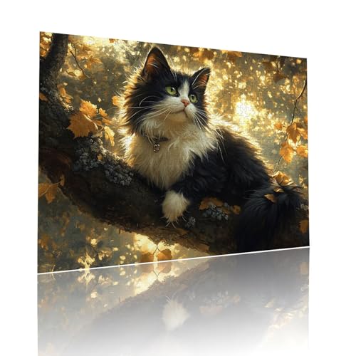 Puzzle Erwachsene 3000 Teile Katze Tier Educa Jigsaw für Kinder ab 8 Jahren Mädchen Jungen, Erwachsene Impossible Klassische Puzzles Schwer, Anspruchsvoll Spielspaß, Als Geschenke 81x122cm t-656 von Dirjuong