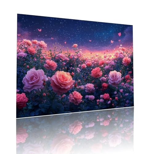 Puzzle Erwachsene 500 Teile Blume Schmetterling Educa Jigsaw für Kinder ab 8 Jahren Mädchen Jungen, Erwachsene Impossible Klassische Puzzles Schwer, Anspruchsvoll Spielspaß, Geschenke 38x52cm t-298 von Dirjuong