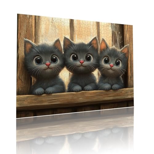 Puzzle Erwachsene 500 Teile Katze Tier Educa Jigsaw für Kinder ab 8 Jahren Mädchen Jungen, Erwachsene Impossible Klassische Puzzles Schwer, Anspruchsvoll Spielspaß, Als Familienspiel 38x52cm t-664 Puzzle Erwachsene 500 Teile Katze Tier Educa Jigsaw für Kinder ab 8 Jahren Mädchen Jungen, Erwachsene Impossible Klassische Puzzles Schwer, Anspruchsvoll Spielspaß, Als Familienspiel 38x52cm t-664 von Dirjuong