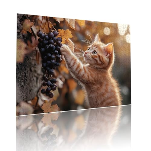 Puzzle Erwachsene 500 Teile Katze Tier Educa Jigsaw für Kinder ab 8 Jahren Mädchen Jungen, Erwachsene Impossible Klassische Puzzles Schwer, Anspruchsvoll Spielspaß, Als Familienspiel 38x52cm t-666 Puzzle Erwachsene 500 Teile Katze Tier Educa Jigsaw für Kinder ab 8 Jahren Mädchen Jungen, Erwachsene Impossible Klassische Puzzles Schwer, Anspruchsvoll Spielspaß, Als Familienspiel 38x52cm t-666 von Dirjuong