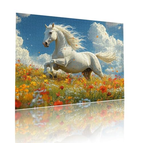 Puzzle Erwachsene 500 Teile Pferd Blume Educa Jigsaw für Kinder ab 8 Jahren Mädchen Jungen, Erwachsene Impossible Klassische Puzzles Schwer, Anspruchsvoll Spielspaß, Als Familienspiel 38x52cm t-630 Puzzle Erwachsene 500 Teile Pferd Blume Educa Jigsaw für Kinder ab 8 Jahren Mädchen Jungen, Erwachsene Impossible Klassische Puzzles Schwer, Anspruchsvoll Spielspaß, Als Familienspiel 38x52cm t-630 von Dirjuong