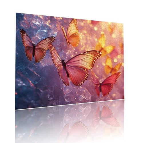 Puzzle Erwachsene 500 Teile Schmetterling Tier Educa Jigsaw für Kinder ab 8 Jahren Mädchen Jungen, Erwachsene Impossible Klassische Puzzles Schwer, Anspruchsvoll Spielspaß, Geschenke 38x52cm t-226 von Dirjuong