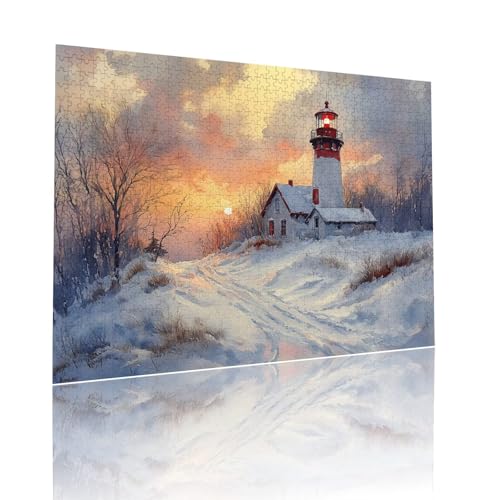 Puzzle Erwachsene 500 Teile Sonnenuntergang Leuchtturm Educa Jigsaw für Kinder ab 8 Jahren Mädchen Jungen, Erwachsene Impossible Klassische Puzzles Schwer, Anspruchsvoll, Als Geschenke 38x52cm t-516 Puzzle Erwachsene 500 Teile Sonnenuntergang Leuchtturm Educa Jigsaw für Kinder ab 8 Jahren Mädchen Jungen, Erwachsene Impossible Klassische Puzzles Schwer, Anspruchsvoll, Als Geschenke 38x52cm t-516 von Dirjuong