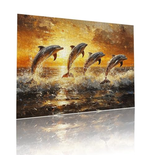 Puzzle Erwachsene 5000 Teile Delphin Sonnenuntergang Educa Jigsaw für Kinder ab 8 Jahren Mädchen Jungen, Erwachsene Impossible Klassische Puzzles Schwer, Anspruchsvoll, Als Geschenke 105x156cm t-186 Puzzle Erwachsene 5000 Teile Delphin Sonnenuntergang Educa Jigsaw für Kinder ab 8 Jahren Mädchen Jungen, Erwachsene Impossible Klassische Puzzles Schwer, Anspruchsvoll, Als Geschenke 105x156cm t-186 von Dirjuong