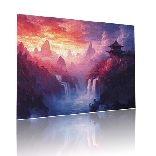 Puzzle Erwachsene 5000 Teile Fallen Landschaft Educa Jigsaw für Kinder ab 8 Jahren Mädchen Jungen, Erwachsene Impossible Klassische Puzzles Schwer, Anspruchsvoll Spielspaß, Geschenke 105x156cm t-842 von Dirjuong
