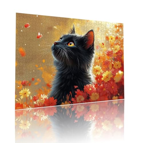Puzzle Erwachsene 5000 Teile Katze Tier Educa Jigsaw für Kinder ab 8 Jahren Mädchen Jungen, Erwachsene Impossible Klassische Puzzles Schwer, Anspruchsvoll Spielspaß, Als Geschenke 105x156cm t-668 von Dirjuong