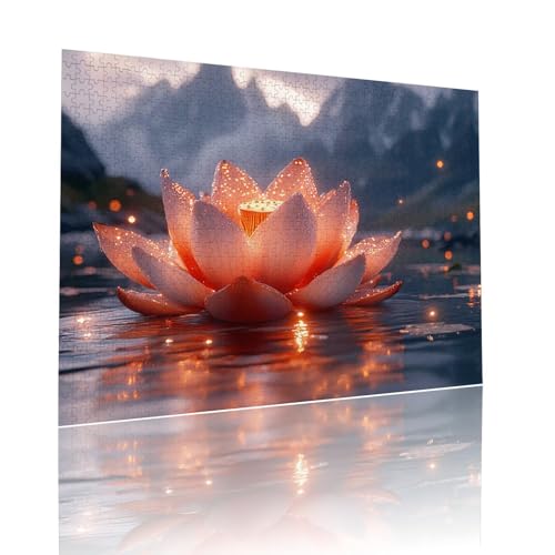 Puzzle Erwachsene 5000 Teile Lotus Traum Educa Jigsaw für Kinder ab 8 Jahren Mädchen Jungen, Erwachsene Impossible Klassische Puzzles Schwer, Anspruchsvoll Spielspaß, Als Geschenke 105x156cm t-460 von Dirjuong