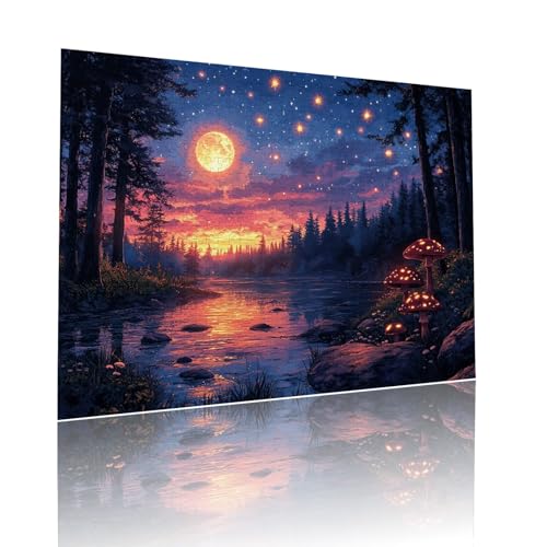Puzzle Erwachsene 5000 Teile Mond Sternenhimmel Educa Jigsaw für Kinder ab 8 Jahren Mädchen Jungen, Erwachsene Impossible Klassische Puzzles, Anspruchsvoll Spielspaß, Als Geschenke 105x156cm t-998 von Dirjuong