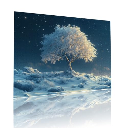 Puzzle Erwachsene 80 Teile Baum Sternenhimmel Educa Jigsaw für Kinder ab 8 Jahren Mädchen Jungen, Erwachsene Impossible Klassische Puzzles Schwer, Anspruchsvoll Spielspaß, Als Geschenke 15x20cm t-914 von Dirjuong