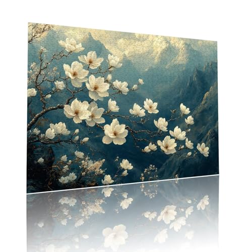 Puzzle Erwachsene 80 Teile Blume Landschaft Educa Jigsaw für Kinder ab 8 Jahren Mädchen Jungen, Erwachsene Impossible Klassische Puzzles Schwer, Anspruchsvoll Spielspaß, Als Geschenke 15x20cm t-282 von Dirjuong