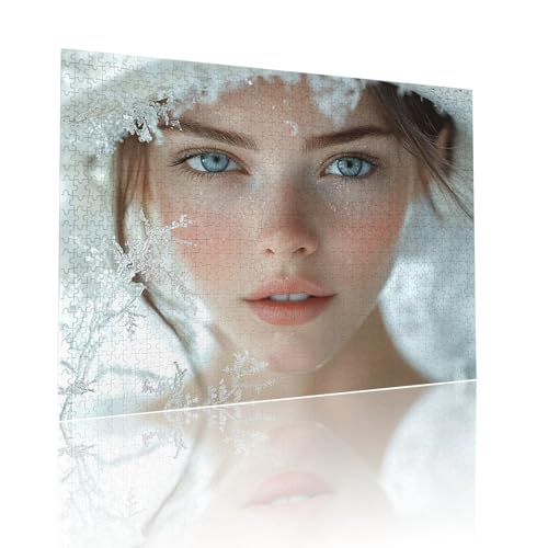 Puzzle Erwachsene 80 Teile Frau Blume Educa Jigsaw für Kinder ab 8 Jahren Mädchen Jungen, Erwachsene Impossible Klassische Puzzles Schwer, Anspruchsvoll Spielspaß, Als Familienspiel 15x20cm t-820 von Dirjuong