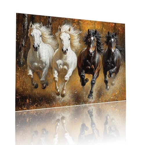 Puzzle Erwachsene 80 Teile Pferd Tier Educa Jigsaw für Kinder ab 8 Jahren Mädchen Jungen, Erwachsene Impossible Klassische Puzzles Schwer, Anspruchsvoll Spielspaß, Als Familienspiel 15x20cm t-626 Puzzle Erwachsene 80 Teile Pferd Tier Educa Jigsaw für Kinder ab 8 Jahren Mädchen Jungen, Erwachsene Impossible Klassische Puzzles Schwer, Anspruchsvoll Spielspaß, Als Familienspiel 15x20cm t-626 von Dirjuong