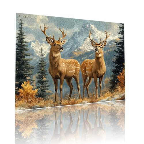 REH Puzzle für Erwachsene Kinder Anspruchsvoll 1500 Teile Impossible Klassische Puzzles Schwer Tier ab 8 9 10 Jahre für Mädchen Jungen Jigsaw Kunst Educa, für Dekoration und Geschenke 57x87cm t-483 REH Puzzle für Erwachsene Kinder Anspruchsvoll 1500 Teile Impossible Klassische Puzzles Schwer Tier ab 8 9 10 Jahre für Mädchen Jungen Jigsaw Kunst Educa, für Dekoration und Geschenke 57x87cm t-483 von Dirjuong