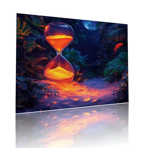 Sanduhr Puzzle für Erwachsene Kinder Anspruchsvoll 80 Teile Impossible Klassische Puzzles Schwer Abstrakt ab 8 9 10 Jahre Mädchen Jungen Jigsaw Kunst Educa,für Dekoration und Geschenke 15x20cm t-867 von Dirjuong