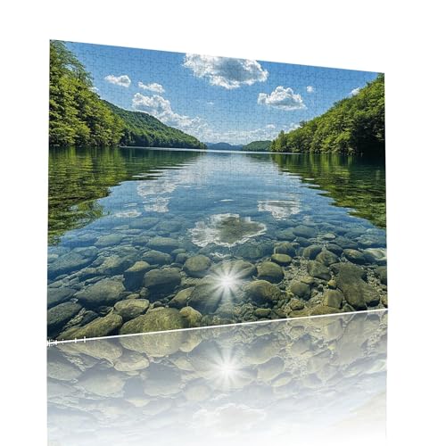 See Puzzle für Erwachsene Kinder Anspruchsvoll 1500 Teile Impossible Klassische Puzzles Schwer Landschaft ab 8 9 10 Jahre Mädchen Jungen Jigsaw Kunst Educa,für Dekoration und Geschenke 57x87cm t-211 von Dirjuong