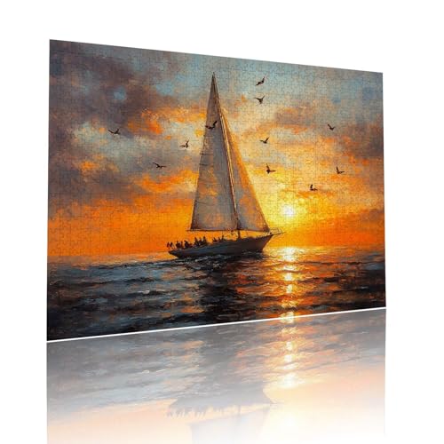 Sonnenuntergang Puzzle für Erwachsene Kinder Anspruchsvoll 1314 Teile Impossible Klassische Puzzles Schwer Boot ab 8 9 10 Jahre für Mädchen Jungen Jigsaw Kunst Educa, für Geschenke 50x75cm t-511 Sonnenuntergang Puzzle für Erwachsene Kinder Anspruchsvoll 1314 Teile Impossible Klassische Puzzles Schwer Boot ab 8 9 10 Jahre für Mädchen Jungen Jigsaw Kunst Educa, für Geschenke 50x75cm t-511 von Dirjuong