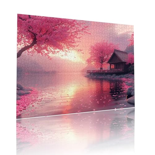 Sonnenuntergang Puzzle für Erwachsene Kinder Anspruchsvoll 1500 Teile Impossible Klassische Puzzles Schwer Landschaft ab 8 9 10 Jahre Mädchen Jungen Jigsaw Kunst Educa, für Geschenke 57x87cm t-549 von Dirjuong