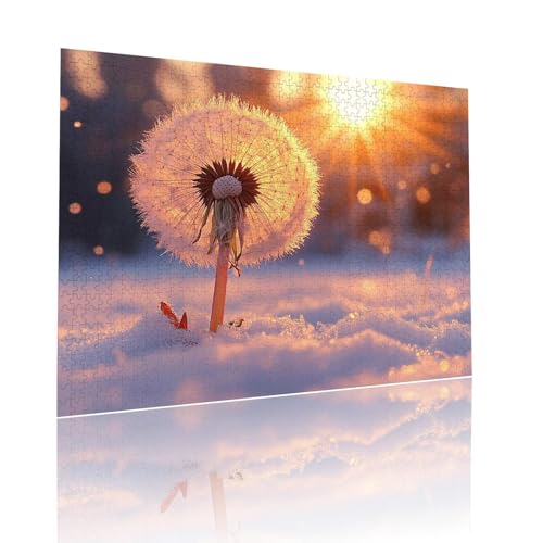 Sonnenuntergang Puzzle für Erwachsene Kinder Anspruchsvoll 1500 Teile Impossible Klassische Puzzles Schwer Pu Park ab 8 9 10 Jahre für Mädchen Jungen Jigsaw Kunst Educa, für Geschenke 57x87cm t-595 von Dirjuong