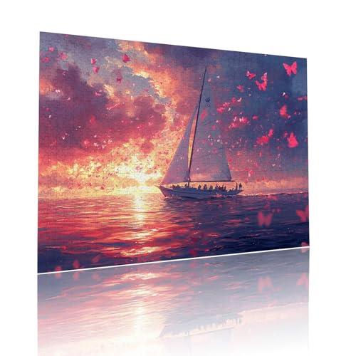 Sonnenuntergang Puzzle für Erwachsene Kinder Anspruchsvoll 1500 Teile Impossible Klassische Puzzles Schwer Segelboot ab 8 9 10 Jahre für Mädchen Jungen Jigsaw Kunst Educa, für Geschenke 57x87cm t-521 Sonnenuntergang Puzzle für Erwachsene Kinder Anspruchsvoll 1500 Teile Impossible Klassische Puzzles Schwer Segelboot ab 8 9 10 Jahre für Mädchen Jungen Jigsaw Kunst Educa, für Geschenke 57x87cm t-521 von Dirjuong