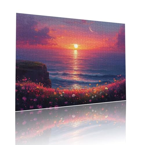 Sonnenuntergang Puzzle für Erwachsene Kinder Anspruchsvoll 500 teile Impossible Klassische Puzzles Schwer Mond ab 8 9 10 Jahre Mädchen Jungen Jigsaw Kunst Educa, für Dekoration Geschenke 38x52cm t-615 Sonnenuntergang Puzzle für Erwachsene Kinder Anspruchsvoll 500 teile Impossible Klassische Puzzles Schwer Mond ab 8 9 10 Jahre Mädchen Jungen Jigsaw Kunst Educa, für Dekoration Geschenke 38x52cm t-615 von Dirjuong