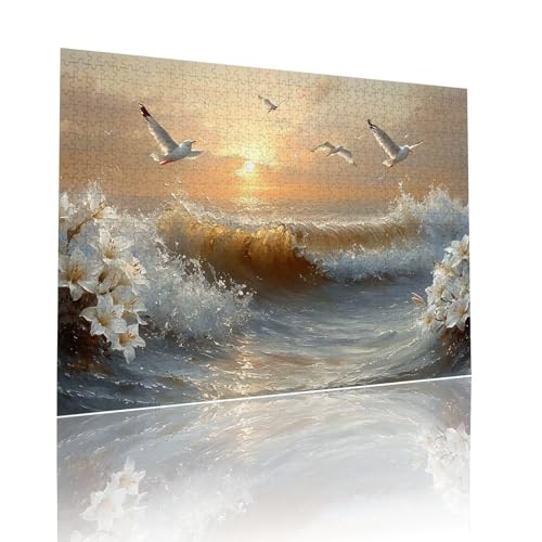 Sonnenuntergang Puzzle für Erwachsene Kinder Anspruchsvoll 5000 Teile Impossible Klassische Puzzles Schwer Wellen ab 8 9 10 Jahre für Mädchen Jungen Jigsaw Kunst Educa, für Geschenke 105x156cm t-565 Sonnenuntergang Puzzle für Erwachsene Kinder Anspruchsvoll 5000 Teile Impossible Klassische Puzzles Schwer Wellen ab 8 9 10 Jahre für Mädchen Jungen Jigsaw Kunst Educa, für Geschenke 105x156cm t-565 von Dirjuong
