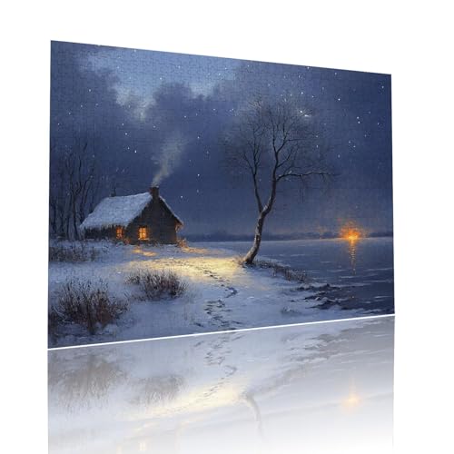 Sternenhimmel Puzzle für Erwachsene Kinder Anspruchsvoll 300 Teile Impossible Klassische Puzzles Schwer Landschaft ab 8 9 10 Jahre für Mädchen Jungen Jigsaw Kunst Educa, für Geschenke 38x52cm t-961 von Dirjuong
