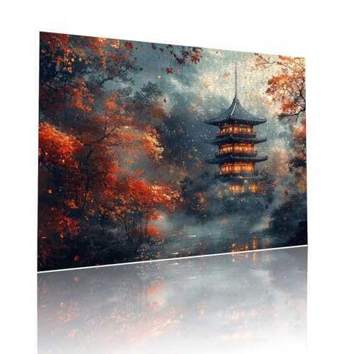Turm Puzzle für Erwachsene Kinder Anspruchsvoll 1500 Teile Impossible Klassische Puzzles Schwer Baum ab 8 9 10 Jahre für Mädchen Jungen Jigsaw Kunst Educa, für Dekoration und Geschenke 57x87cm t-933 von Dirjuong