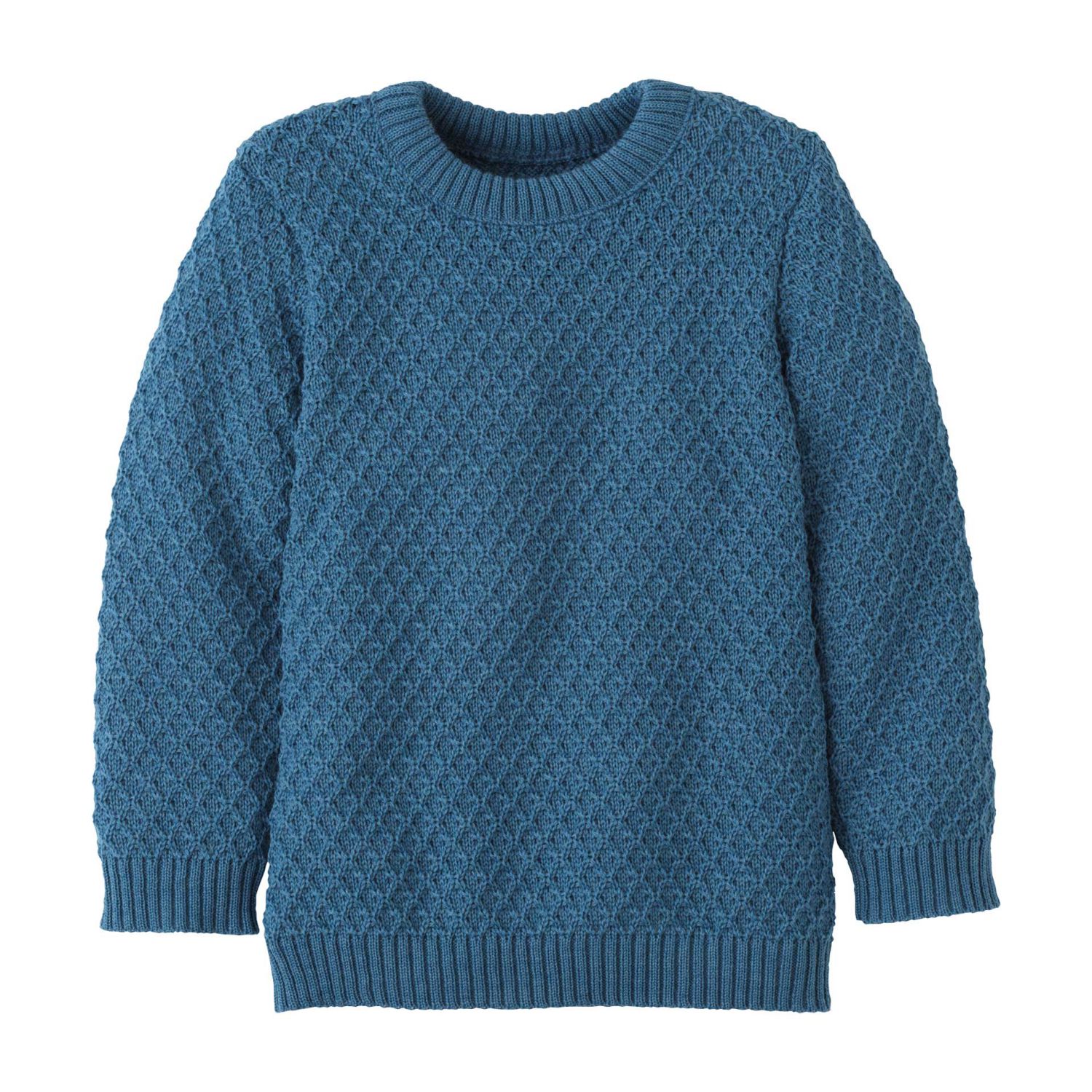 Disana Aran-Pullover  - Taubenblau 98 / 104 von Disana