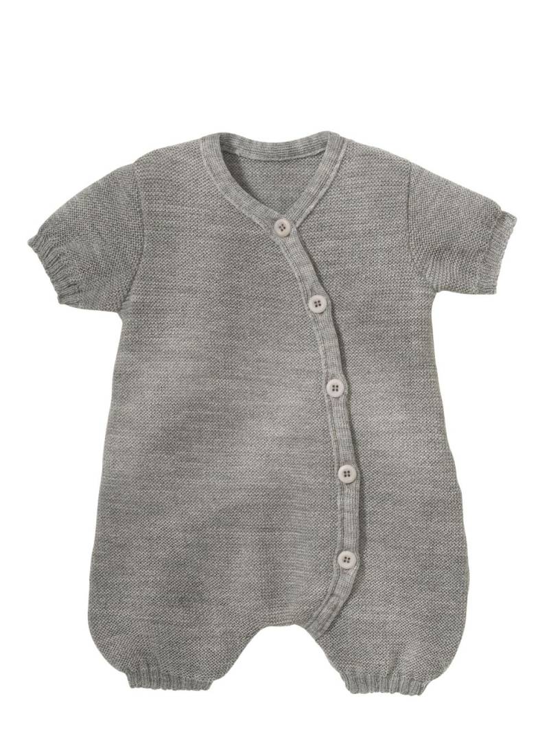 Disana Baby Spieler aus Wolle - 50 / 56 kieselgrau von Disana