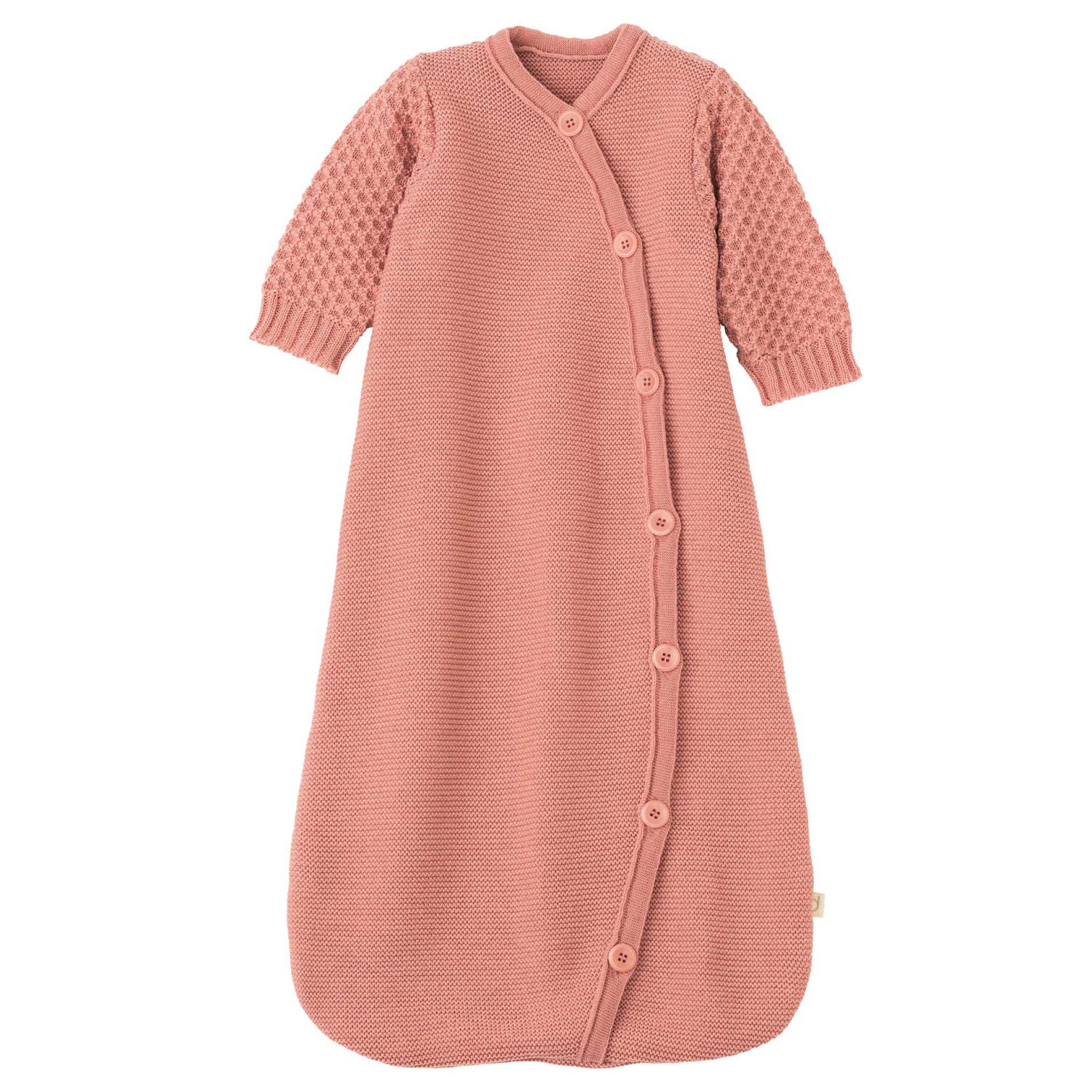 Disana Langarm-Schlafsack aus Wolle - Softpink Größe 02 von Disana