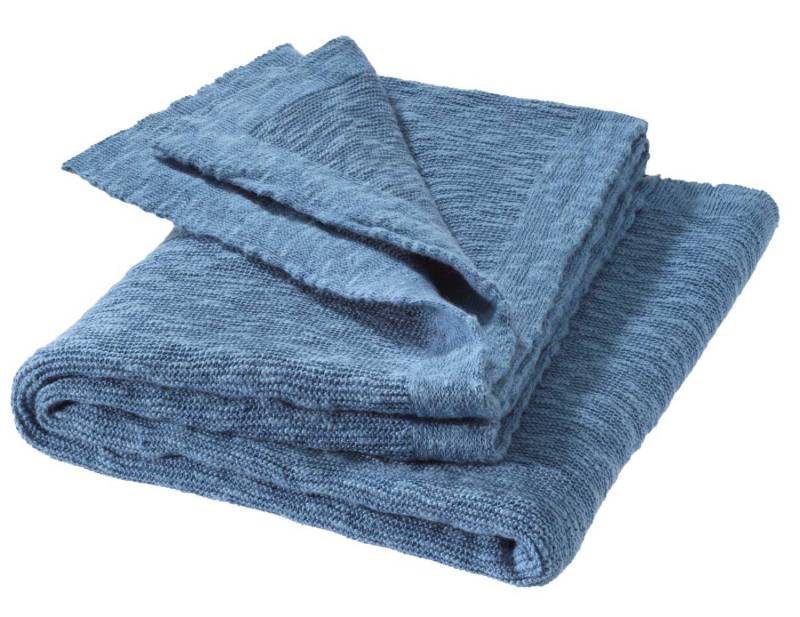 Disana Leinen-Decke - 80x100cm - Taubenblau von Disana