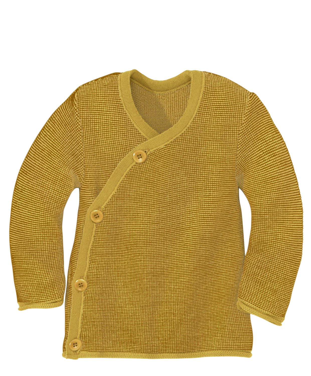 Disana Melange-Jacke - 74 / 80 Curry-Gold von Disana