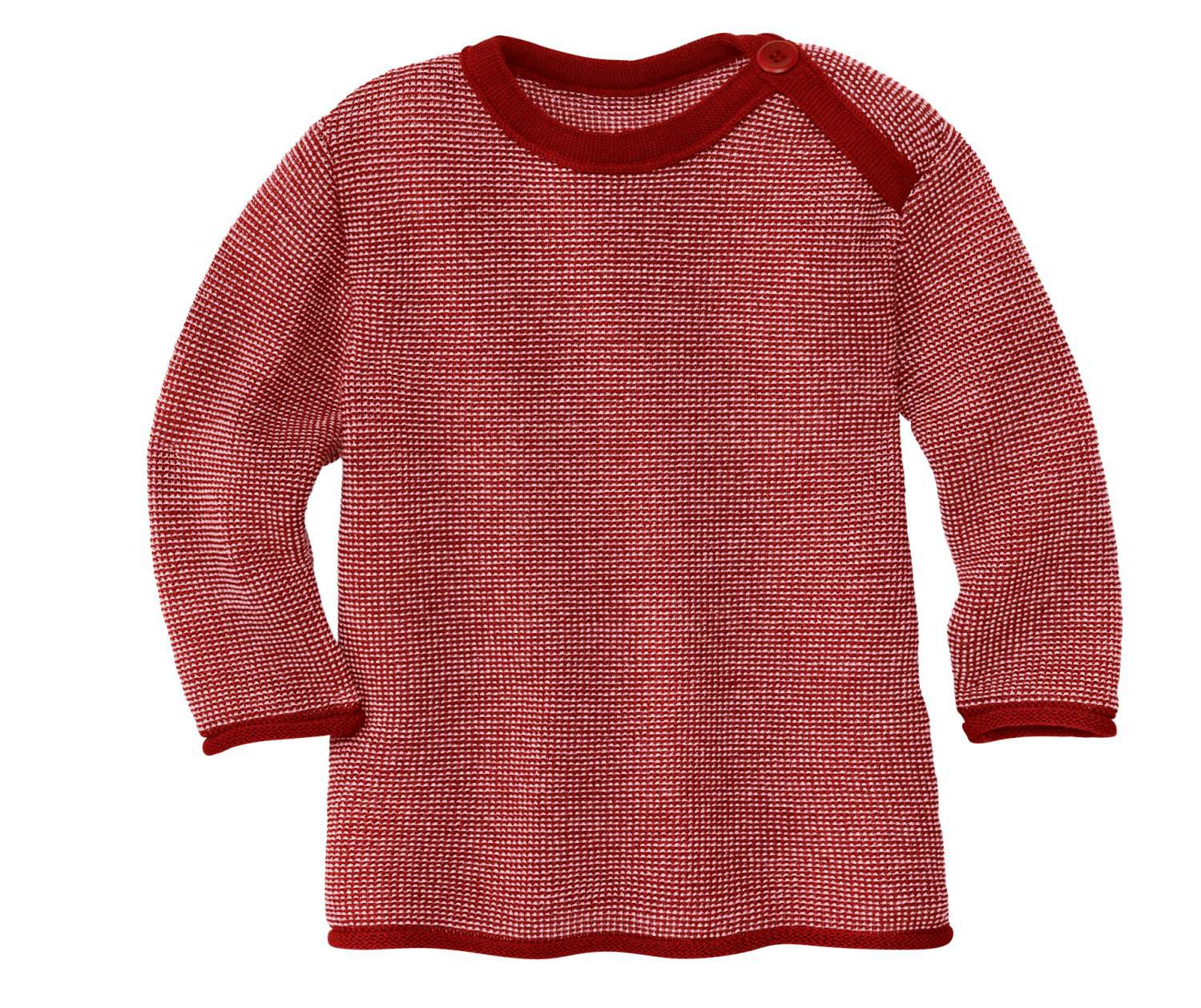 Disana Melange-Pullover - 98 / 104 Bordeaux-Rosé Disana Melange-Pullover - 98 / 104 Bordeaux-Rosé von Disana