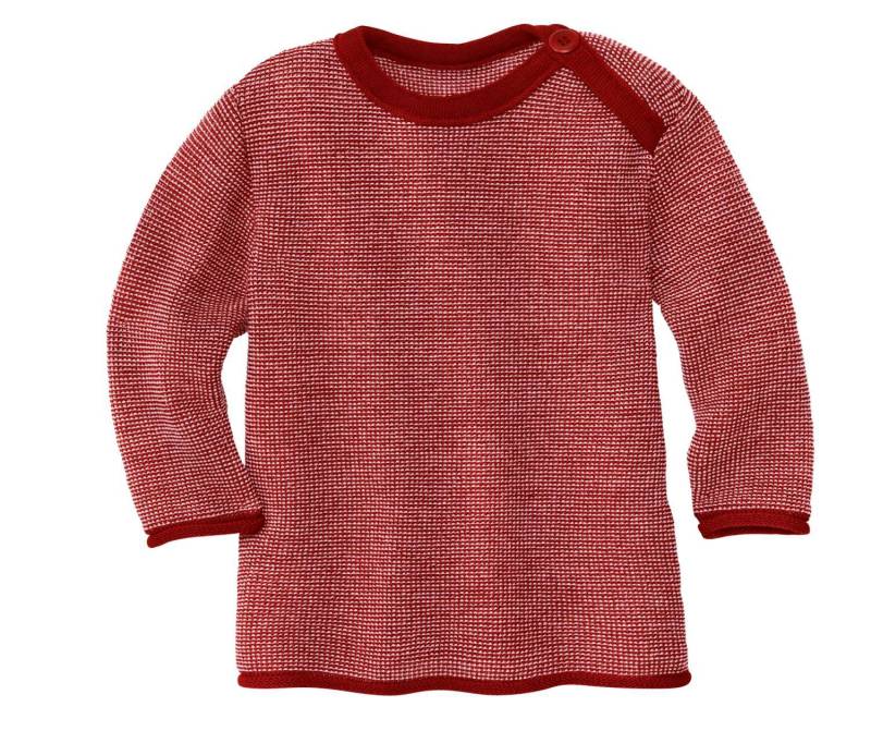 Disana Melange-Pullover - Bordeaux-Rosé 98 / 104 von Disana