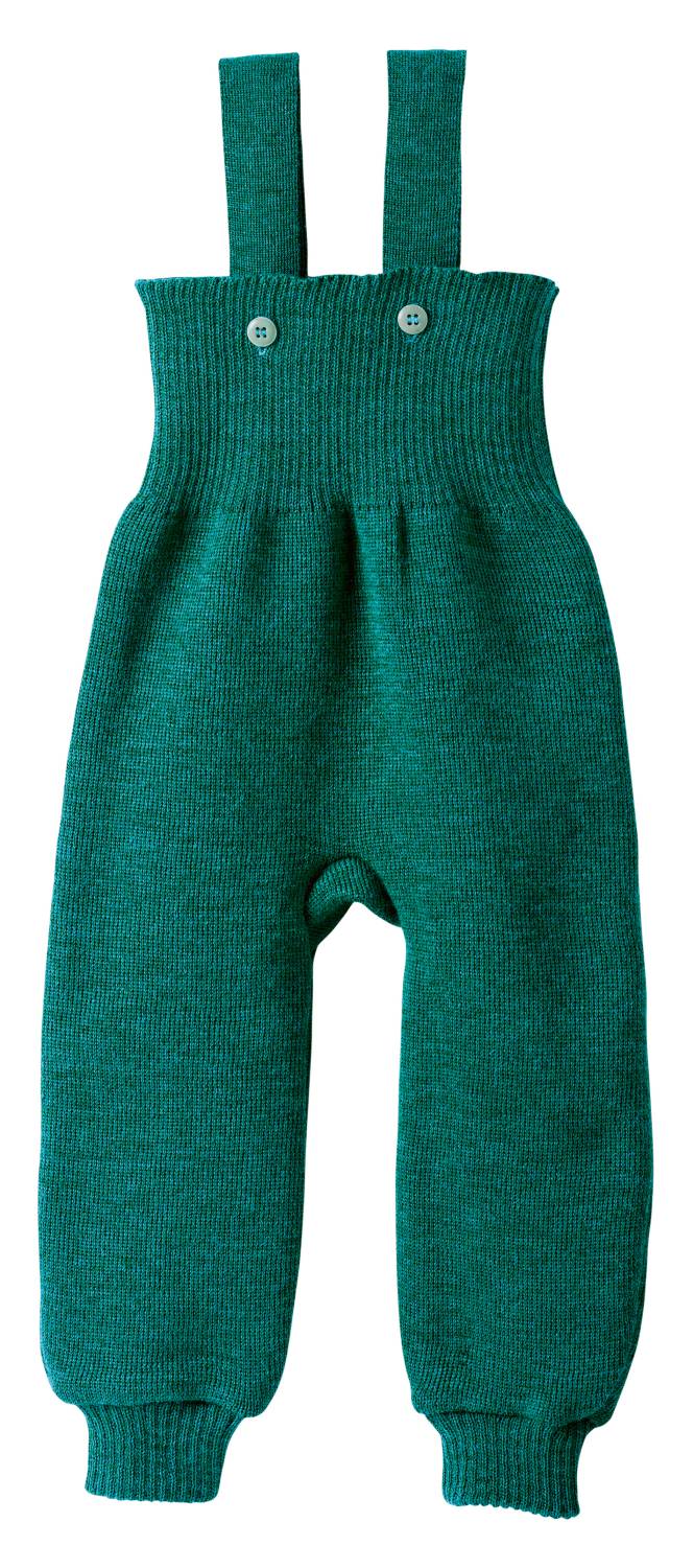Disana Strick-Trägerhose - 62 / 68 Pacific von Disana
