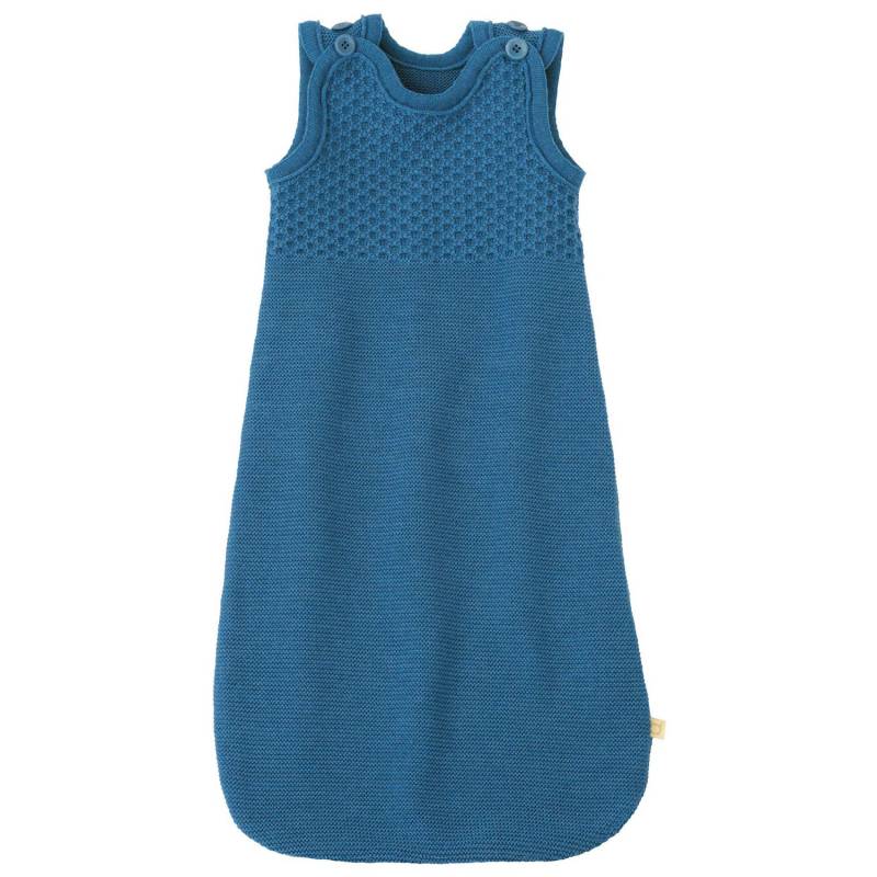 Disana Träger-Schlafsack aus Wolle - Taubenblau Größe 01 von Disana